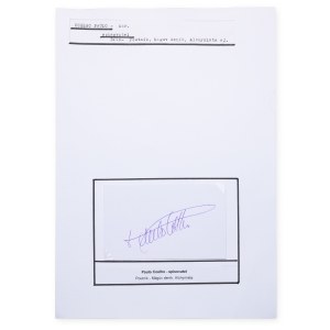Paulo Coelho (1947*) | Signature on the card