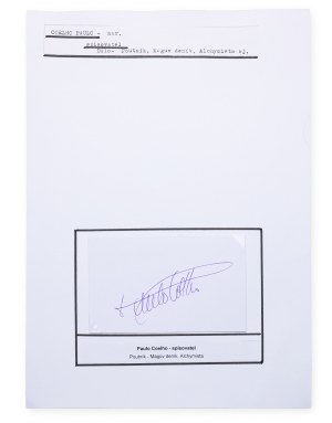 Paulo Coelho (1947*) | Signature on the card
