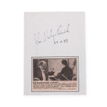 Convolute of autographs | Opera
