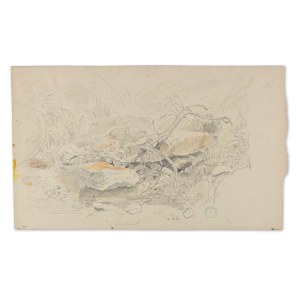 BEDŘICH HAVRÁNEK (CZECH / BOHEMIAN 1821 - 1899) - Nuremberg - Study for a painting