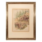 BEDŘICH HAVRÁNEK (CZECH / BOHEMIAN 1821 - 1899) - Wooden mill drive