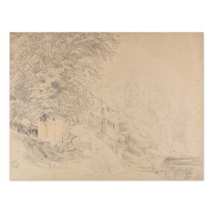 BEDŘICH HAVRÁNEK (CZECH / BOHEMIAN 1821 - 1899) - Statek pod stromy