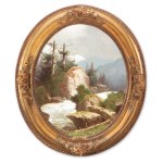 ADOLF CHWALA (CZECH / BOHEMIAN 1836 - 1900) - Mountain landscape after a storm