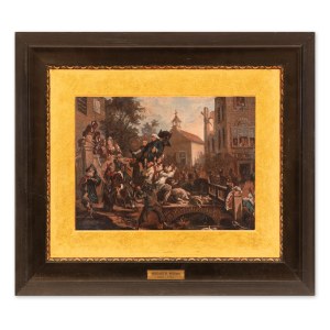WILLIAM HOGARTH (SUCCESSOR) (UNITED KINGDOM / BRITISH) - The crowd carrying the judge out of the city