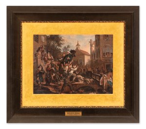 WILLIAM HOGARTH (SUCCESSOR) (UNITED KINGDOM / BRITISH) - The crowd carrying the judge out of the city