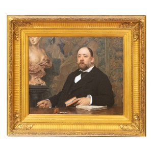 VOJTĚCH HYNAIS (TCHÈQUE / BOHÉMIEN 1854 - 1925) - Portrait d'un médecin (Émile Valtat)