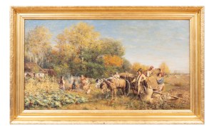 HIPOLIT LIPIŃSKI (POLAND / POLISH 1846 - 1884) - Harvest