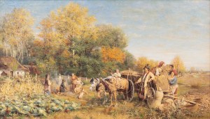 HIPOLIT LIPIŃSKI (POLAND / POLISH 1846 - 1884) - Harvest
