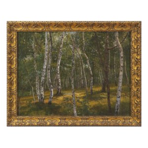 JOSEF HOLUB (CZECH / BOHEMIAN 1870 - 1957) - Birch grove