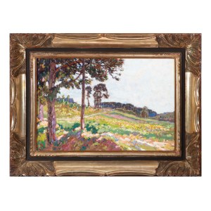 OTA BUBENÍČEK (CZECH / BOHEMIAN 1871 - 1962) - Landscape with trees