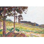 OTA BUBENÍČEK (CZECH / BOHEMIAN 1871 - 1962) - Landscape with trees