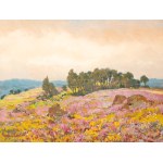 JAROSLAV PANUŠKA (CZECH / BOHEMIAN 1872 - 1958) - Flowering hillside