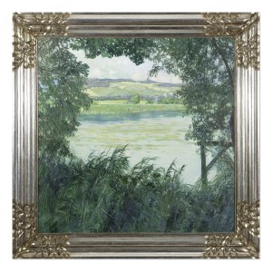 ALOIS KALVODA (CZECH / BOHEMIAN 1875 - 1934) - Landscape with a pond