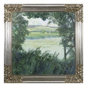 ALOIS KALVODA (CZECH / BOHEMIAN 1875 - 1934) - Landscape with a pond