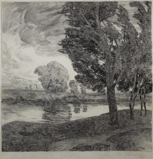 ALOIS KALVODA (CZECH / BOHEMIAN 1875 - 1934) - Before the Storm (large format)