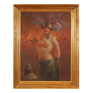 RUDOLF HIRTH DU FRENES (ALLEMAGNE / ALLEMAND 1846-1916) - Danseur exotique