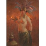 RUDOLF HIRTH DU FRENES (ALLEMAGNE / ALLEMAND 1846-1916) - Danseur exotique