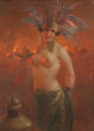 RUDOLF HIRTH DU FRENES (GERMANY / GERMAN 1846-1916) - Exotic dancer