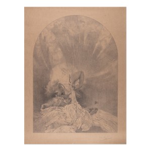 ALFONS MUCHA (CZECH / BOHEMIAN 1860 - 1939) - Kiss of spring