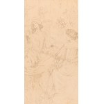 ALFONS MUCHA (TCHÈQUE / BOHÉMIEN 1860 - 1939) - Deux filles dans le jardin