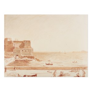 MAX ŠVABINSKÝ (TCHÈQUE / BOHÉMIEN 1873 - 1962) - Castel dell'Ovo à Naples