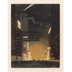 TAVÍK FRANTIŠEK ŠIMON (TCHÈQUE / BOHÉMIEN 1877 - 1942) - New York la nuit