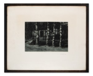 VIKTOR STRETTI (CZECH / BOHEMIAN 1878 - 1957) - Birthplace of Jožka Uprka - Kněždub