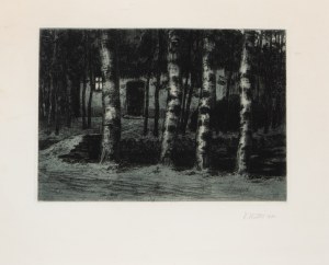 VIKTOR STRETTI (CZECH / BOHEMIAN 1878 - 1957) - Birthplace of Jožka Uprka - Kněždub