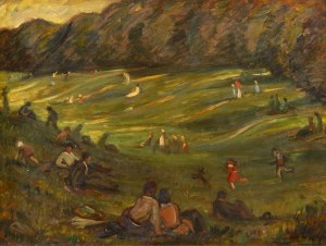 VIKTOR STRETTI (CZECH / BOHEMIAN 1878 - 1957) - Bois de la Cambre in Brussels