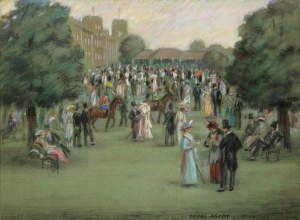 VIKTOR STRETTI (CZECH / BOHEMIAN 1878 - 1957) - Royal Ascot in London