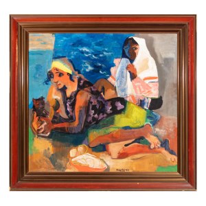 PRAVOSLAV KOTÍK (CZECH / BOHEMIAN 1889 - 1970) - Two gypsies