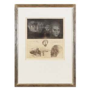 JIŘÍ ANDERLE (CZECH / BOHEMIAN 1936*) - Jan Tříska and Karla Chadimová