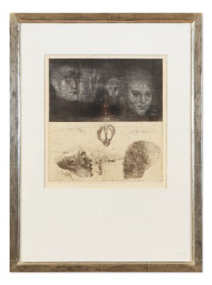 JIŘÍ ANDERLE (CZECH / BOHEMIAN 1936*) - Jan Tříska and Karla Chadimová