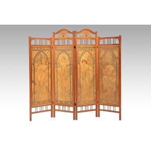 ALFONS MUCHA (1860 - 1939) | LES HEURES DU JOUR (THE FOUR HOURS OF THE DAY), 1899 | PARIS, IMPRIMERIE CHAMPENOIS (CZECH / BOHEMIAN)