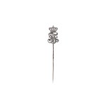 GIFT PIN WITH CROWNED MONOGRAM OF FRANZ FERDINAND D'ESTE | M. HERZ & SOHN, VIENNA (AUSTRIA / AUSTRIAN)