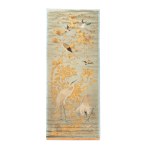 SILK EMBROIDERED PANEL WITH BIRD MOTIFS | CHINA (CHINA / CHINESE 19TH-20TH CENTURY)
