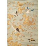SILK EMBROIDERED PANEL WITH BIRD MOTIFS | CHINA (CHINA / CHINESE 19TH-20TH CENTURY)