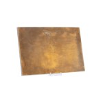 RECTANGULAR BRASS TRAY WITH ENGRAVED DECORATION | CHINA (CHINA / CHINESE 19TH CENTURY)