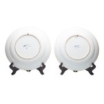 PAIR OF FAIENCE PLATES WITH COBALT DECOR | DELFT (NETHERLANDS / DUTCH 20TH CENTURY)