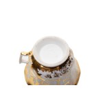 CUP AND SAUCER | BIRCH (PIRKENHAMMER), CHRISTIAN FISCHER (CZECH / BOHEMIAN AROUND 1850)