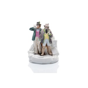 PORCELAIN FIGURINE TWO HUNTERS | GERMANY (GERMANY / GERMAN 19TH CENTURY)