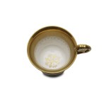 CUP AND SAUCER WITH PUTTI MOTIFS | SLAVKOV (SCHLAGGENWALD) (CZECH / BOHEMIAN AROUND 1830)