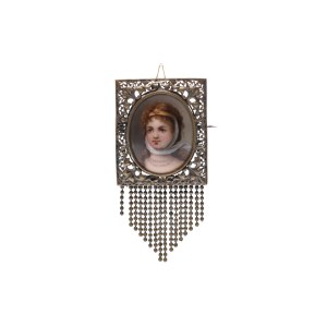 BROOCH WITH A PORTRAIT OF A LADY | CENTRAL EUROPE (CENTRAL EUROPE / CENTRAL EUROPEAN 19TH CENTURY)