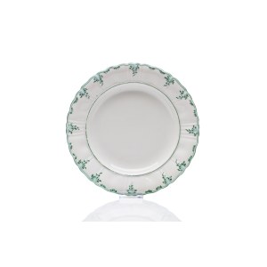 PLATE WITH PLASTIC DECORATION | KYSIBL (GIESSHÜBEL) (CZECH / BOHEMIAN 1835)