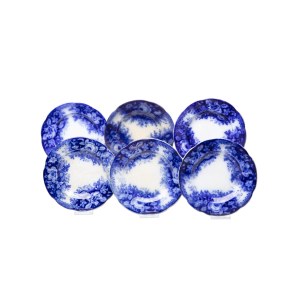 6 SHALLOW PLATES | OLD ROLE (CZECH / BOHEMIAN 19TH CENTURY)