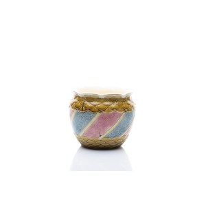 FLOWERPOT WITH DIAGONAL DECOR | FRANCE (FRANCE / FRENCH)