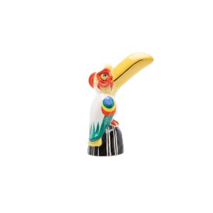 CERAMIC TOUCAN STATUETTE | DITMAR URBACH, CZECHOSLOVAKIA (CZECH / BOHEMIAN 1930S)