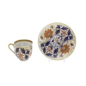 MOCCA CUP WITH SAUCER | BIRCH (PIRKENHAMMER) (CZECH / BOHEMIAN 1918-1938)