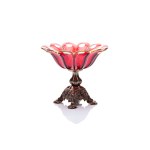 BIEDERMEIER SUGAR BOWL ON A SILVER FOOT | VIENNA (AUSTRIA / AUSTRIAN 1852)