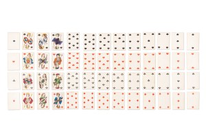 J. MÜLLER & CIE, SWITZERLAND | WHIST/PATIENCE MINIATURES, 52 CARDS (SWITZERLAND / SWISS END OF THE 19TH CENTURY)